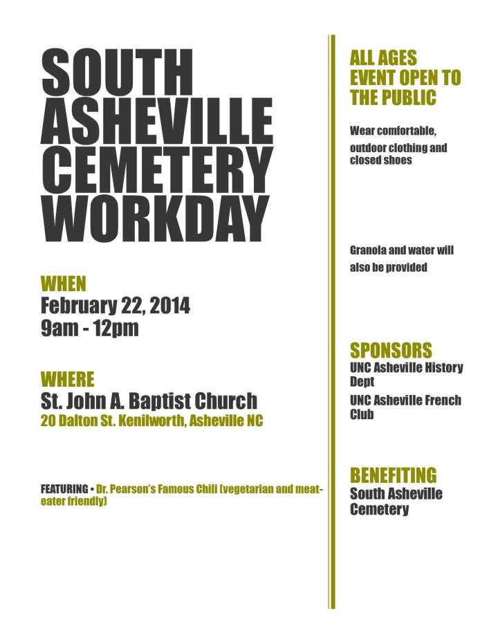 south asheville cemetery work day
