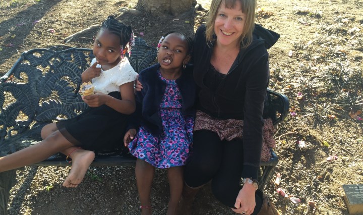 Ami Worthen, a champion of community action, and friends.