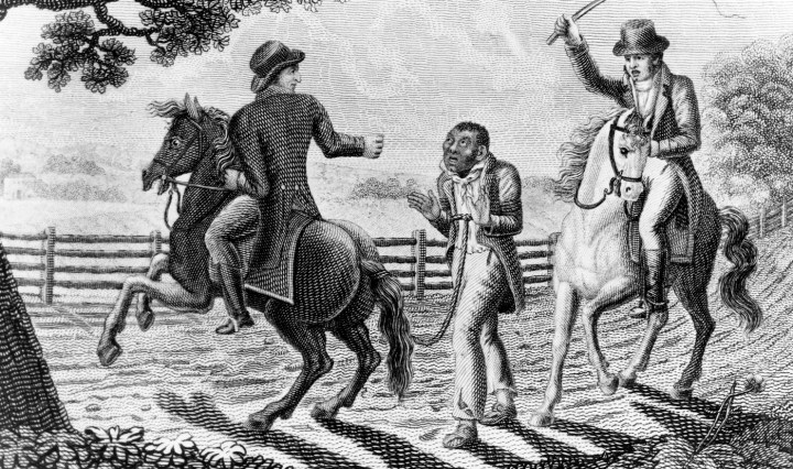Drawing of a slave patrol