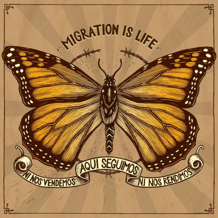 Aqui Seguimos Migration is Life by Santiago Mazatl for CultureStrike.
